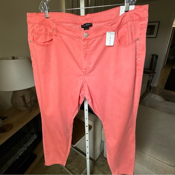 Lane Bryant Women’s Signature Fit Skinny Mid Rise Salmon Jeans Size 26 NWT $79 - Picture 2 of 10